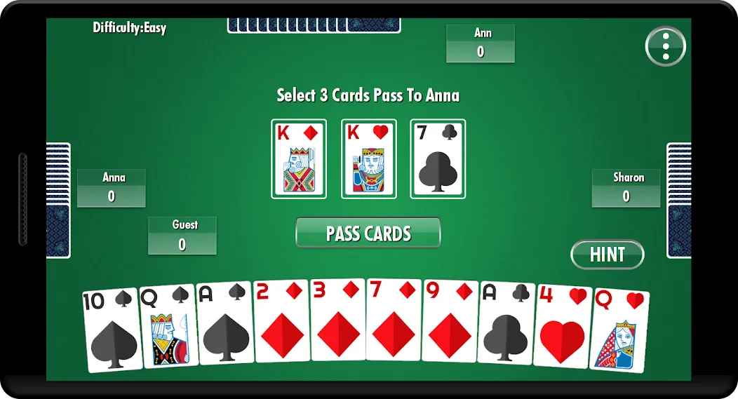 Hearts - Card Game (Хартс) [МОД: Деньги, Монеты и Меню MOD] Screenshot 1