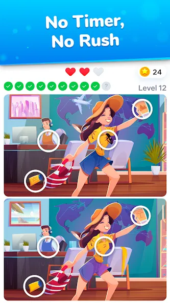 Differences - find & spot them [МОД: Меню, Бесконечные монеты и Открытые уровни] Screenshot 3