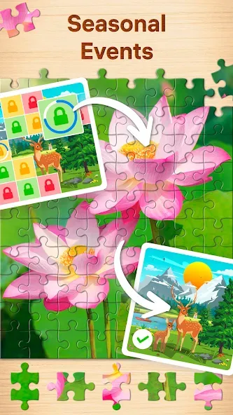 Jigsaw Puzzles - Puzzle Games [МОД: Много денег, Монет и Все открыто] Screenshot 4