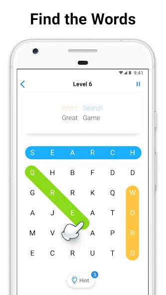 Word Search - crossword puzzle (Уорд Срч) [МОД: Бесконечные деньги, Монеты и Мега MOD] Screenshot 1