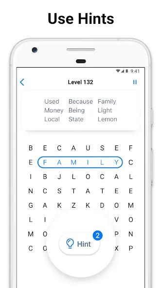 Word Search - crossword puzzle (Уорд Срч) [МОД: Бесконечные деньги, Монеты и Мега MOD] Screenshot 4