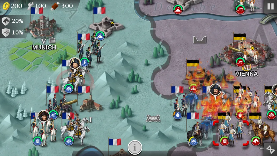 European War 4 : Napoleon (Европейская война 4) [МОД: Много монет, Открытые уровни и Мега MOD] Screenshot 3