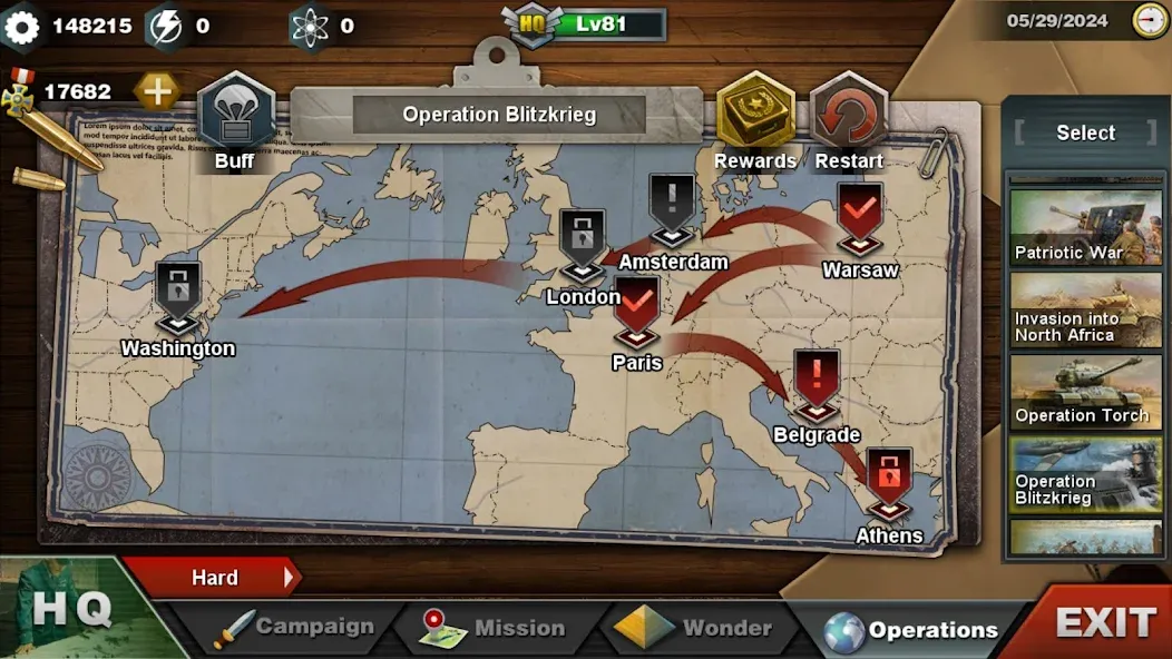 World Conqueror 3-WW2 Strategy (Ворлд Конкерор 3) [МОД: Много денег, Монет и Все открыто] Screenshot 4