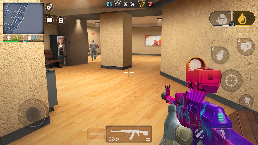 Modern Ops: Gun Shooting Games (Модерн Опс) [МОД: Бесконечные деньги, Монеты и Мега MOD] Screenshot 1
