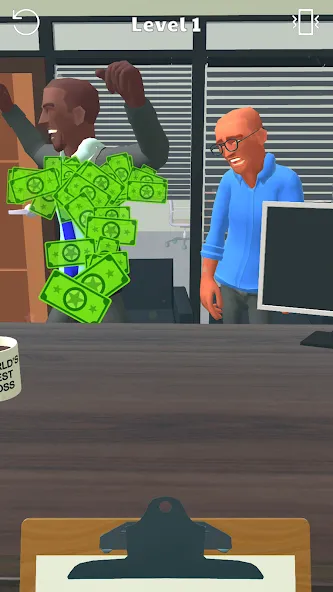 Boss Life 3D: Office Adventure (Босс Лайф 3Д) [МОД: Все открыто, Дополнительные деньги и Меню MOD] Screenshot 2