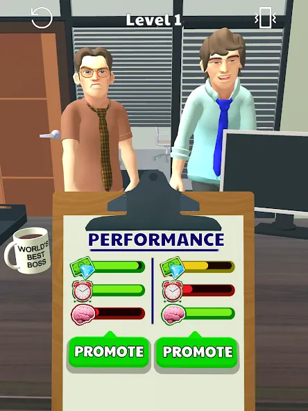 Boss Life 3D: Office Adventure (Босс Лайф 3Д) [МОД: Все открыто, Дополнительные деньги и Меню MOD] Screenshot 5