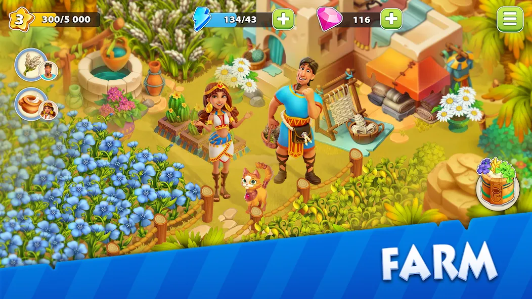 Nile Valley: Farm Adventure (Ниловская долина) [МОД: Деньги, Монеты и Меню MOD] Screenshot 2