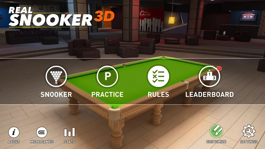 Real Snooker 3D (Реал Снукер 3D) [МОД: Бесконечные деньги, Монеты и Мега MOD] Screenshot 5