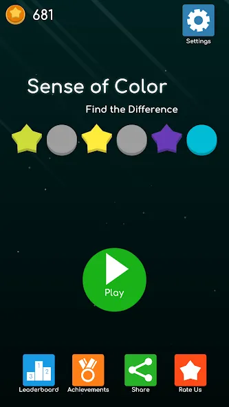 Sense of Color - Find the Diff [МОД: Меню, Бесконечные монеты и Открытые уровни] Screenshot 1