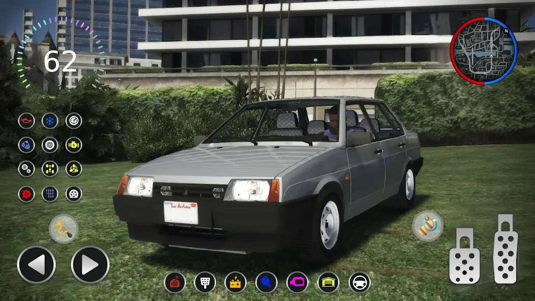 21099 Lada: Russian Racer Max [МОД: Много денег, Монет и Все открыто] Screenshot 1