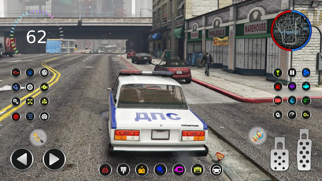Police Car Riders: VAZ 2107 [МОД: Много монет, Открытые уровни и Мега MOD] Screenshot 3