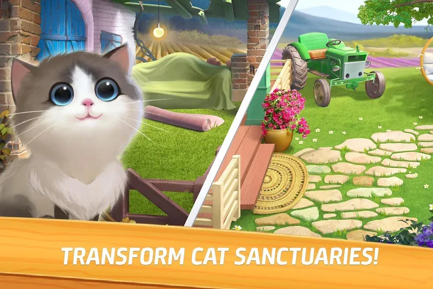 Meow Match (Мяу Матч) [МОД: Все открыто, Дополнительные деньги и Меню MOD] Screenshot 2