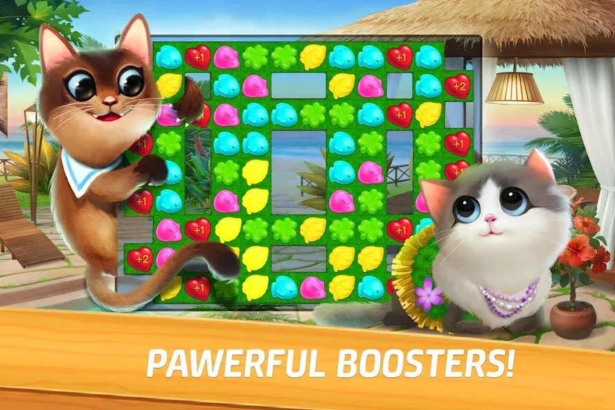 Meow Match (Мяу Матч) [МОД: Все открыто, Дополнительные деньги и Меню MOD] Screenshot 5