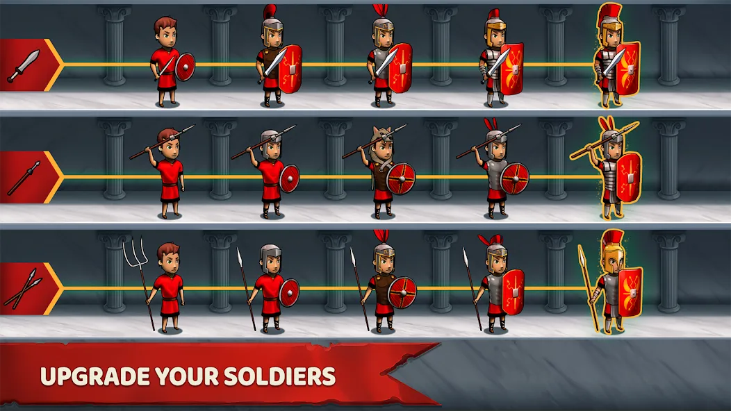 Grow Empire: Rome (Гроу Эмпайр) [МОД: Много монет, Открытые уровни и Мега MOD] Screenshot 2