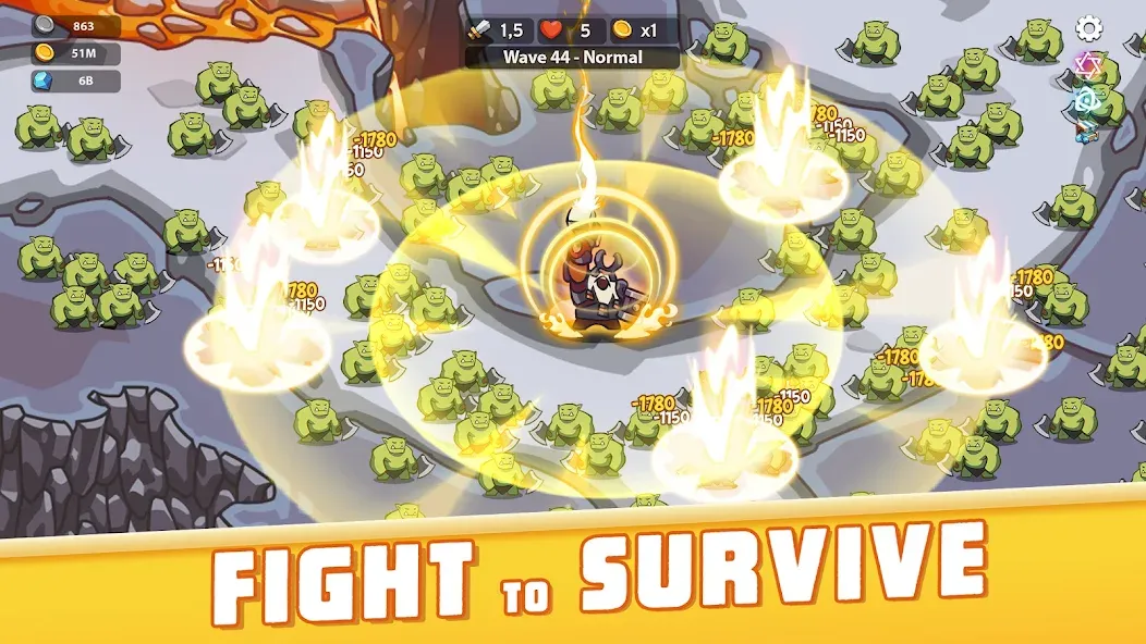 Empire Survivor: Idle Defense (Импайр Кингдом) [МОД: Много монет, Открытые уровни и Мега MOD] Screenshot 1