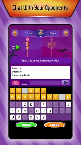 Online Hangman Word Game (Онлайн игра в слова Висельник) [МОД: Деньги, Монеты и Меню MOD] Screenshot 1