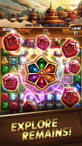 Fantastic Jewel Lost Kingdom (Фантастическое утраченное королевство драгоценностей) [МОД: Меню, Бесконечные монеты и Открытые уровни] Screenshot 1