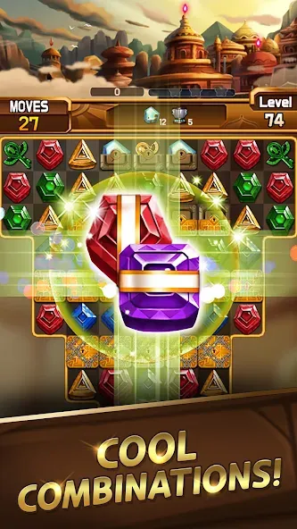 Fantastic Jewel Lost Kingdom (Фантастическое утраченное королевство драгоценностей) [МОД: Меню, Бесконечные монеты и Открытые уровни] Screenshot 2