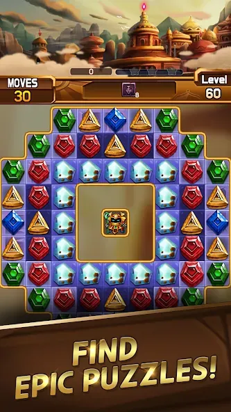 Fantastic Jewel Lost Kingdom (Фантастическое утраченное королевство драгоценностей) [МОД: Меню, Бесконечные монеты и Открытые уровни] Screenshot 5