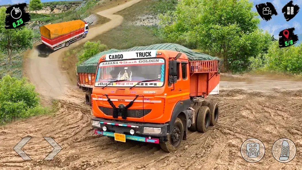 Cargo Truck Simulator Games 3D (Американский симулятор вождения грузовика) [МОД: Меню, Бесконечные монеты и Открытые уровни] Screenshot 2
