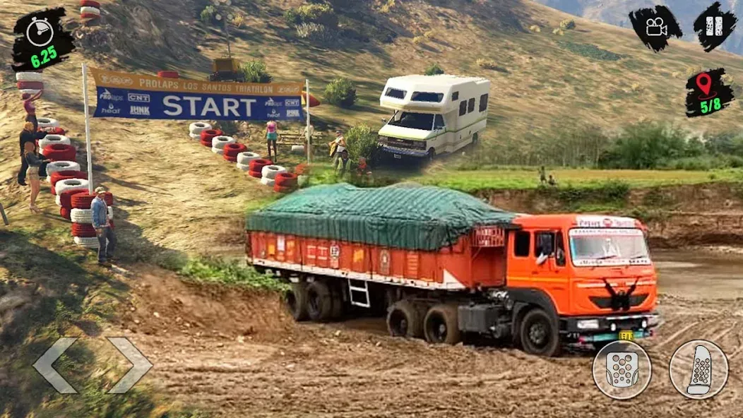 Cargo Truck Simulator Games 3D (Американский симулятор вождения грузовика) [МОД: Меню, Бесконечные монеты и Открытые уровни] Screenshot 3