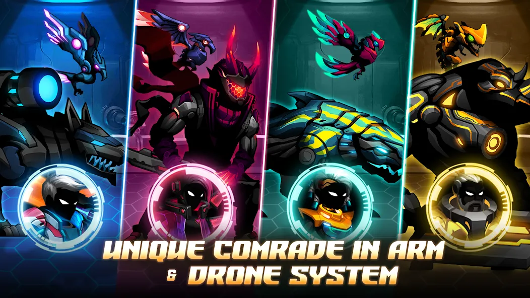 Cyber War: Offline Fantasy RPG (Сайбер Воины) [МОД: Много денег, Монет и Все открыто] Screenshot 4