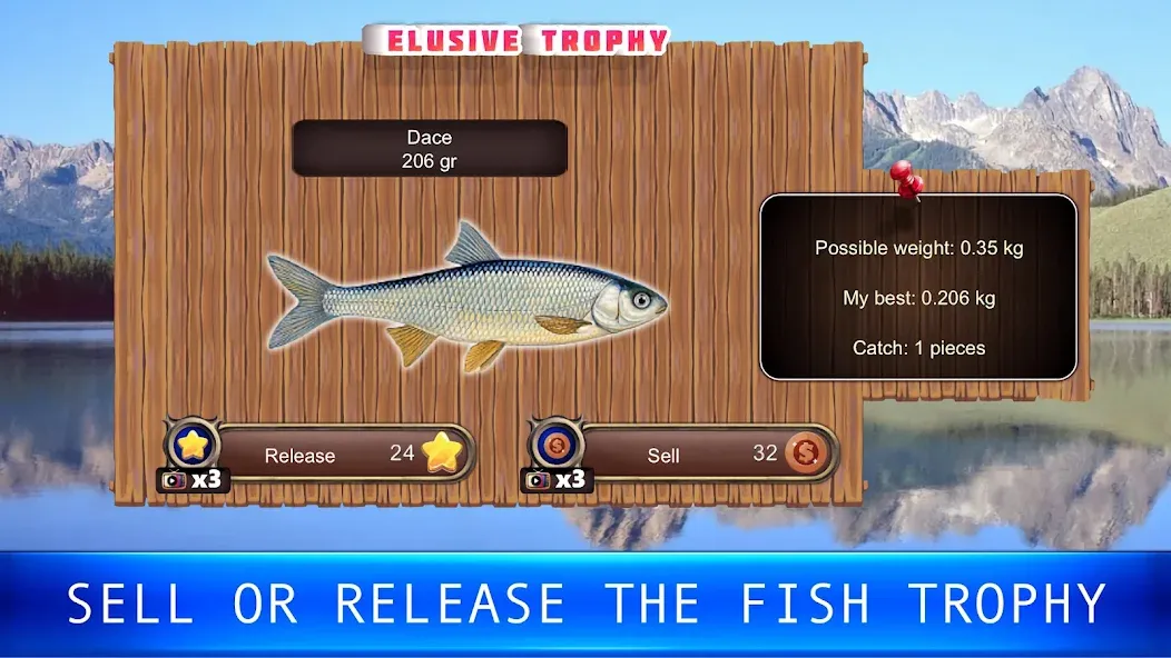 Fish rain: sport fishing [МОД: Меню, Бесконечные монеты и Открытые уровни] Screenshot 2