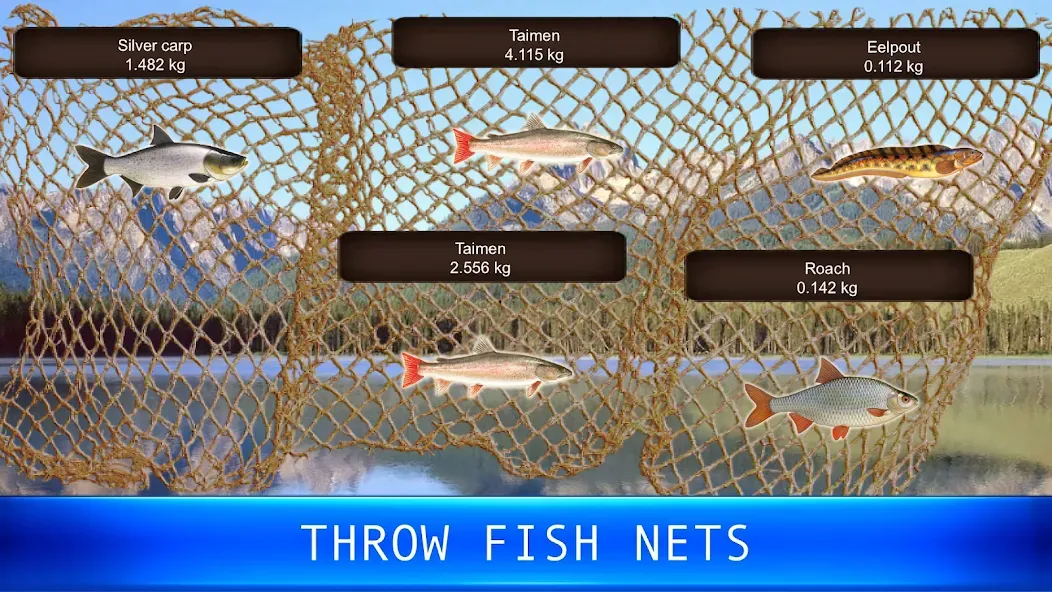 Fish rain: sport fishing [МОД: Меню, Бесконечные монеты и Открытые уровни] Screenshot 5