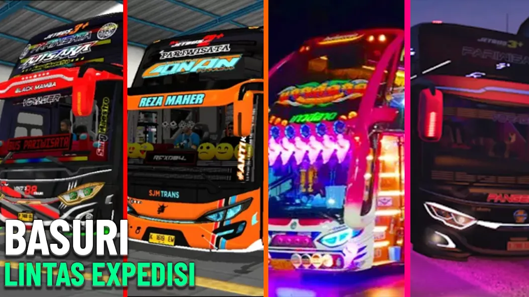 Bus Basuri Lintas Expedisi (Бус Басури Линтас Экспедиси) [МОД: Все открыто, Дополнительные деньги и Меню MOD] Screenshot 1