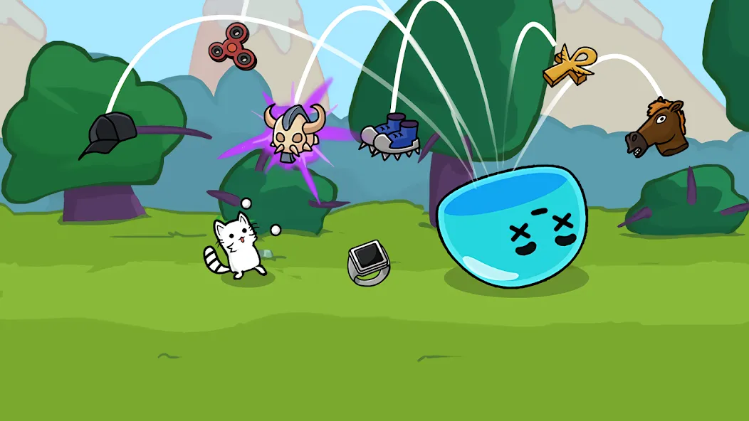Stickman Cat Gun offline games [МОД: Много монет, Открытые уровни и Мега MOD] Screenshot 3