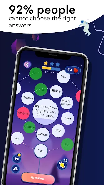 Erudite: Trivia Game & Quiz (Эрудит) [МОД: Много монет, Открытые уровни и Мега MOD] Screenshot 1