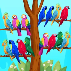 Скачать Bird Puzzle - Color Game [МОД: Все открыто, Дополнительные деньги и Меню MOD] | Взлом Bird Puzzle - Color Game на Андроид