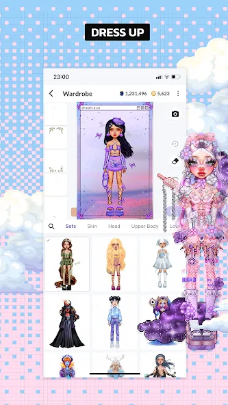Everskies: Virtual Dress up (Эверскис) [МОД: Меню, Бесконечные монеты и Открытые уровни] Screenshot 2