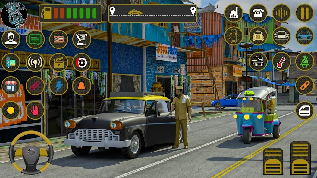 Indian Taxi Simulator car Game (Индийский такси симулятор автомобиля Игра) [МОД: Все открыто, Дополнительные деньги и Меню MOD] Screenshot 1