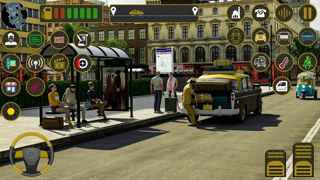 Indian Taxi Simulator car Game (Индийский такси симулятор автомобиля Игра) [МОД: Все открыто, Дополнительные деньги и Меню MOD] Screenshot 3