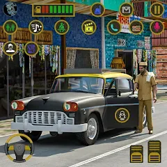Скачать Indian Taxi Simulator car Game (Индийский такси симулятор автомобиля Игра) [МОД: Все открыто, Дополнительные деньги и Меню MOD] | Взлом Indian Taxi Simulator car Game на Андроид