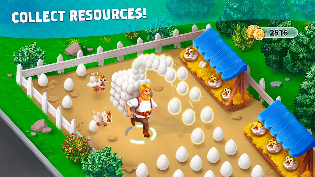 Harvest Land [МОД: Все открыто, Дополнительные деньги и Меню MOD] Screenshot 1