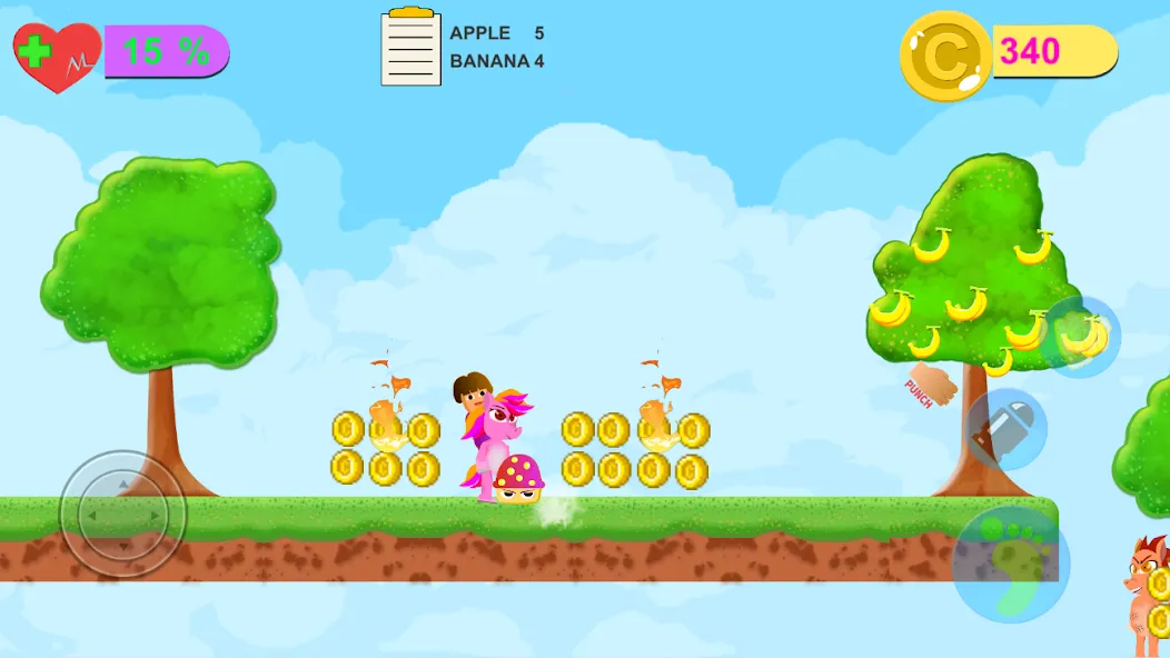 Dora Riding Pony Escape Jungle (Дора на Пони Едет из Джунглей) [МОД: Меню, Бесконечные монеты и Открытые уровни] Screenshot 3