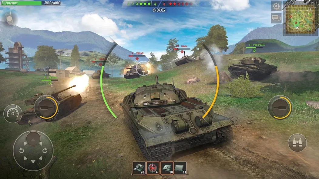 Battle Tanks: Tank Games WW2 (Бэтл Тэнкс) [МОД: Деньги, Монеты и Меню MOD] Screenshot 5