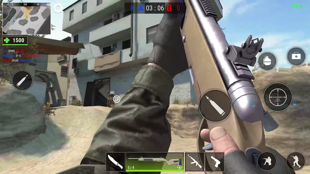 Modern Gun: Shooting War Games (Модерн Ган) [МОД: Много монет, Открытые уровни и Мега MOD] Screenshot 4