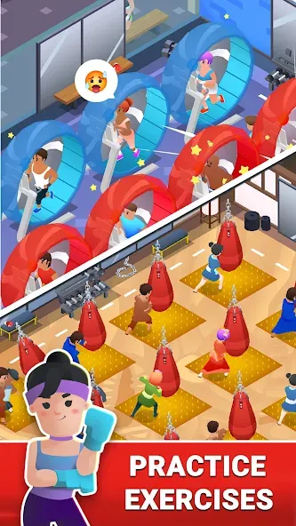 Boxing Gym Tycoon 3D: MMA Club (Боксерская Гимназия Тайкун 3D) [МОД: Бесконечные деньги, Монеты и Мега MOD] Screenshot 4