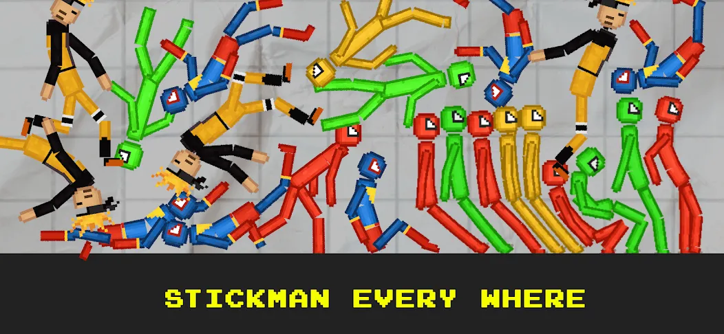 Stickman Playground (тикман Плейграунд) [МОД: Все открыто, Дополнительные деньги и Меню MOD] Screenshot 5