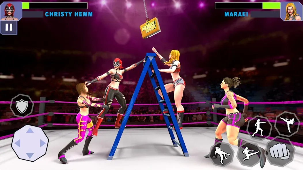 Bad Girls Wrestling Game [МОД: Много денег, Монет и Все открыто] Screenshot 3