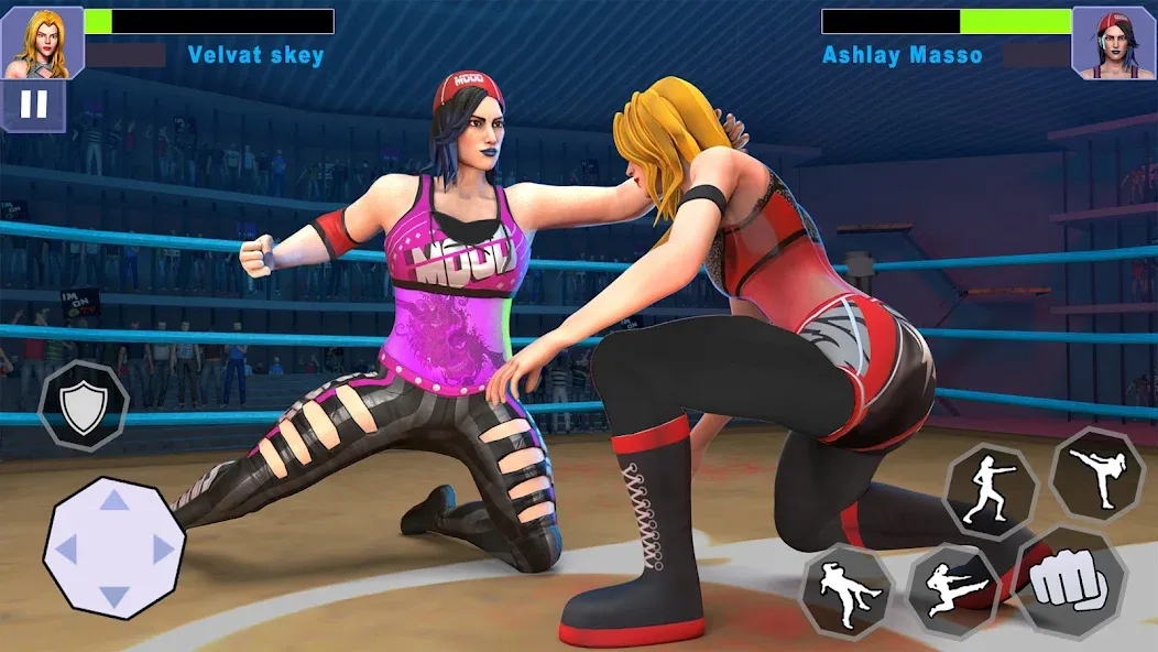 Bad Girls Wrestling Game [МОД: Много денег, Монет и Все открыто] Screenshot 4
