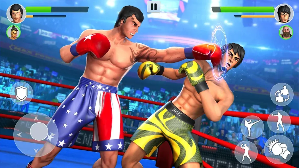 Boxing Heros: Fighting Games (Тэг Боксинг Игры) [МОД: Меню, Бесконечные монеты и Открытые уровни] Screenshot 4