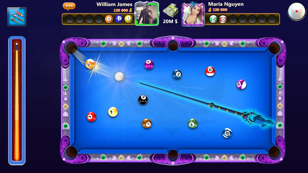 8 Ball Offline - Billiard Pool (Шар Оффлайн) [МОД: Бесконечные деньги, Монеты и Мега MOD] Screenshot 2