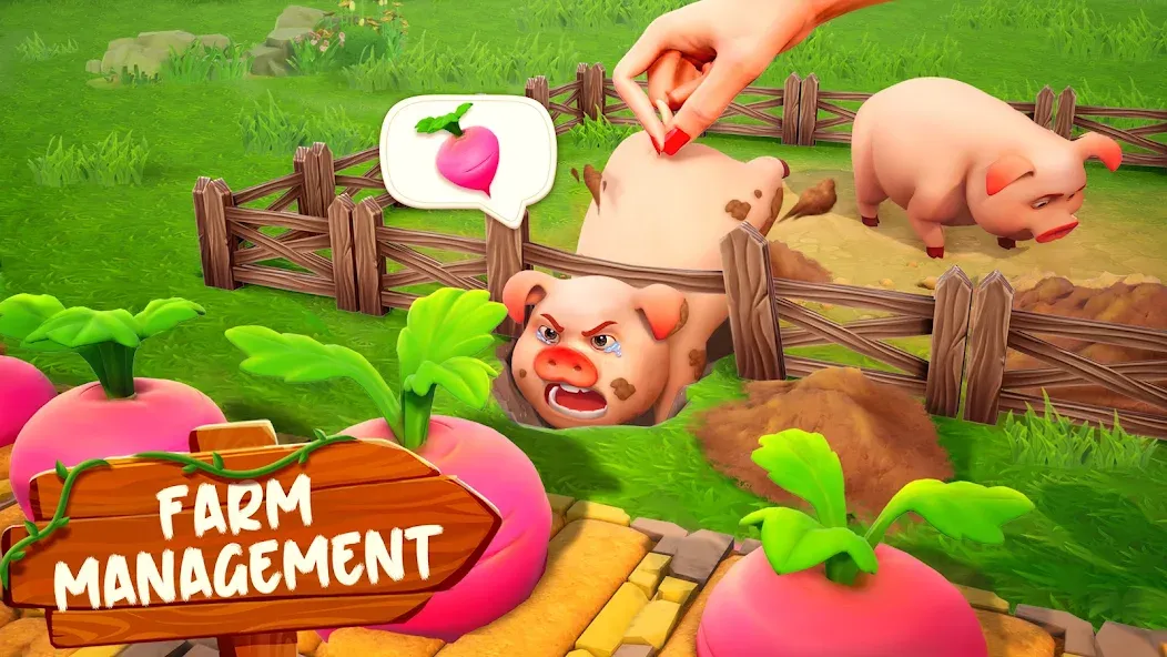 Family Farm Adventure (Семейное фермерское приключение) [МОД: Бесконечные деньги, Монеты и Мега MOD] Screenshot 4