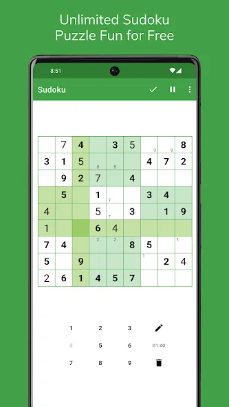Sudoku [МОД: Много денег, Монет и Все открыто] Screenshot 1