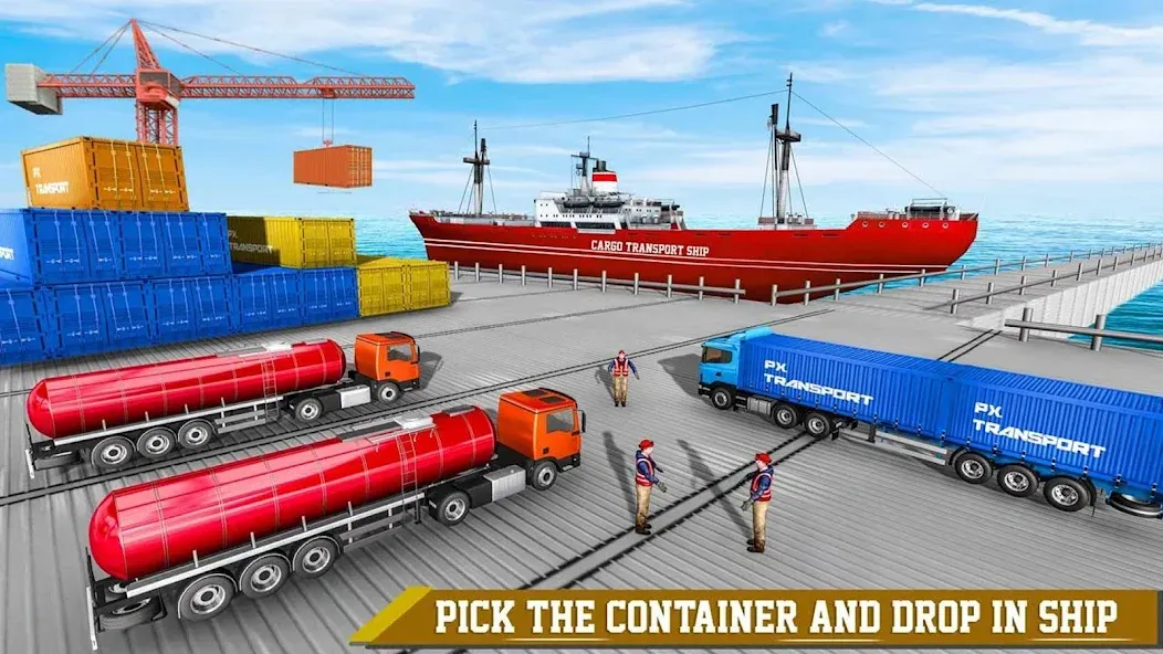 Cargo Transport Truck Driving (Грузовик перевозки грузов) [МОД: Меню, Бесконечные монеты и Открытые уровни] Screenshot 4