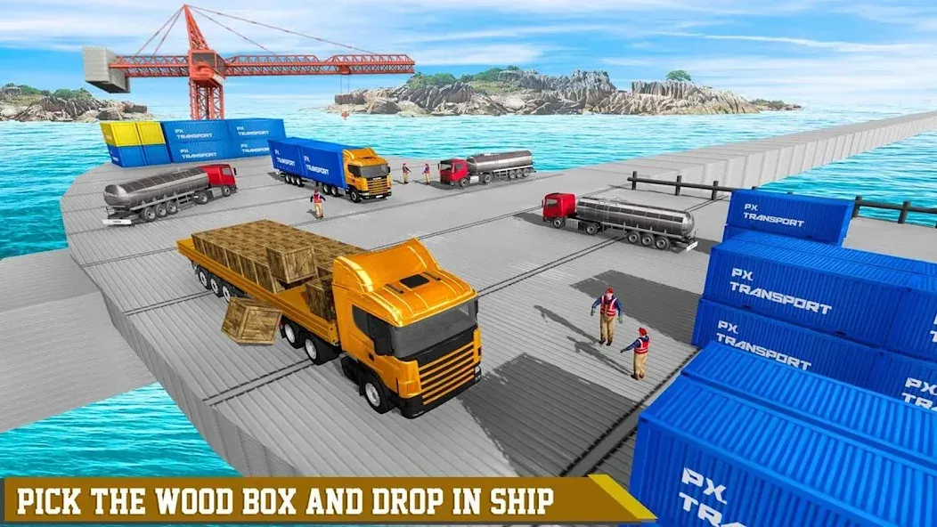 Cargo Transport Truck Driving (Грузовик перевозки грузов) [МОД: Меню, Бесконечные монеты и Открытые уровни] Screenshot 5